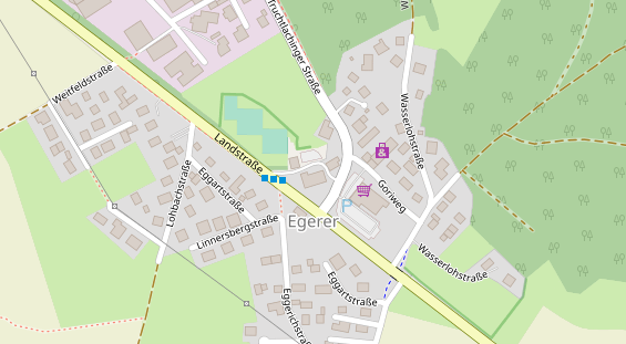 Pension auf Satellitenbild