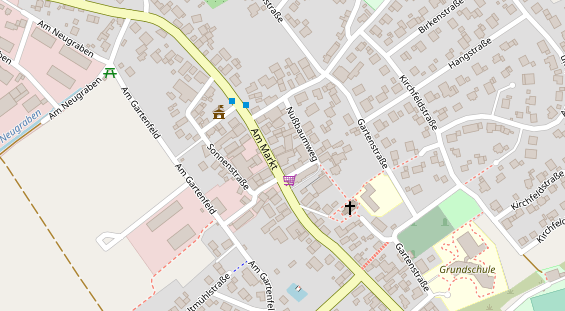 Pension auf Satellitenbild