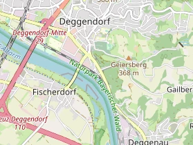 Pension auf Karte