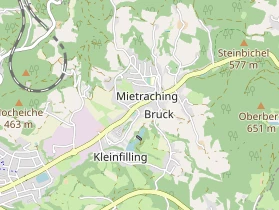 Pension auf Karte