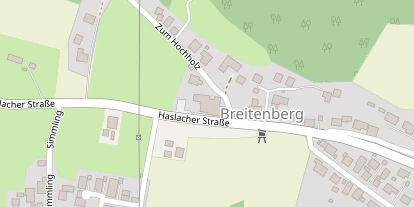 Pension auf Satellitenbild