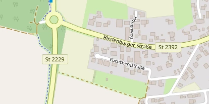 Pension auf Satellitenbild