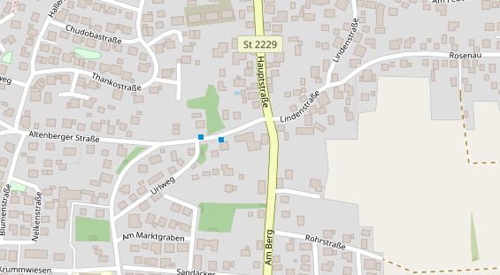 Pension auf Satellitenbild