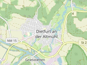 Pension auf Karte