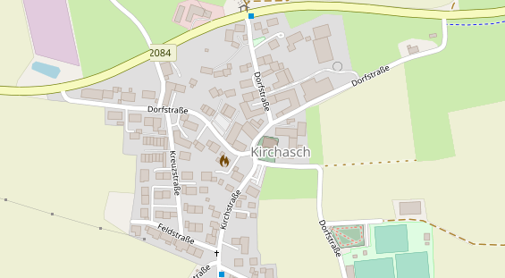 Pension auf Satellitenbild