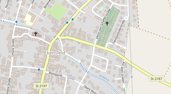 Pension auf Satellitenbild