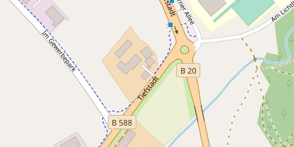 Pension auf Satellitenbild