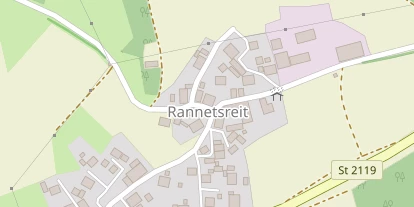 Pension auf Satellitenbild