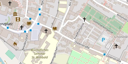 Pension auf Satellitenbild