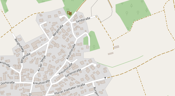 Pension auf Satellitenbild