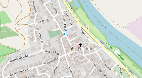 Pension auf Satellitenbild