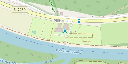 Pension auf Satellitenbild