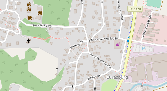 Pension auf Satellitenbild