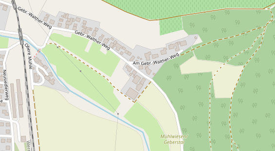 Pension auf Satellitenbild