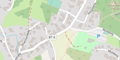 Pension auf Satellitenbild