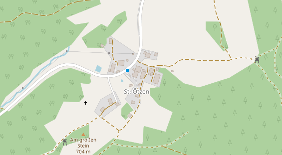 Pension auf Satellitenbild