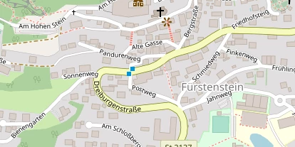 Pension auf Satellitenbild
