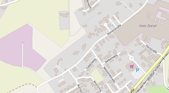 Pension auf Satellitenbild