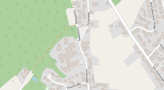 Pension auf Satellitenbild