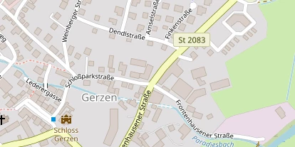 Pension auf Satellitenbild