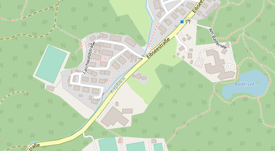 Pension auf Satellitenbild