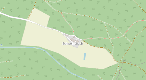 Pension auf Satellitenbild