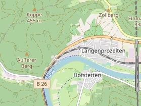Pension auf Karte