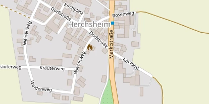 Pension auf Satellitenbild