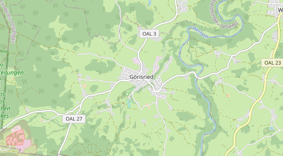 Pension auf Karte