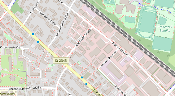 Pension auf Satellitenbild