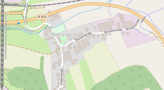 Pension auf Satellitenbild