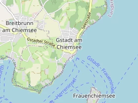 Pension auf Karte