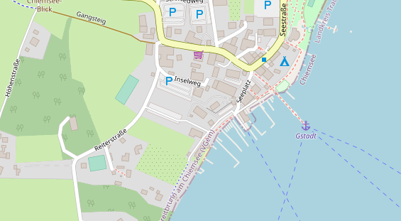 Pension auf Satellitenbild