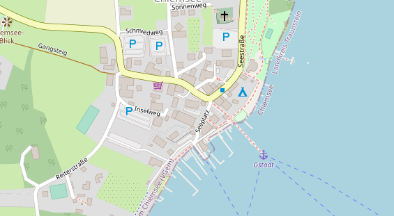 Pension auf Satellitenbild