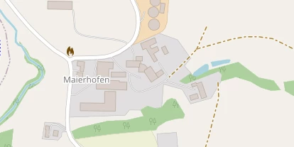 Pension auf Satellitenbild