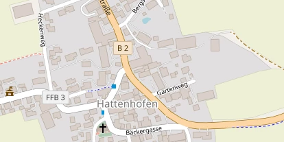 Pension auf Satellitenbild