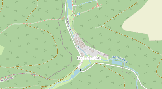 Pension auf Satellitenbild