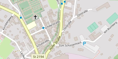 Pension auf Satellitenbild