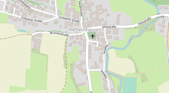 Pension auf Satellitenbild