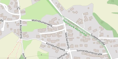 Pension auf Satellitenbild