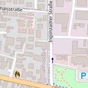 Pension auf Karte