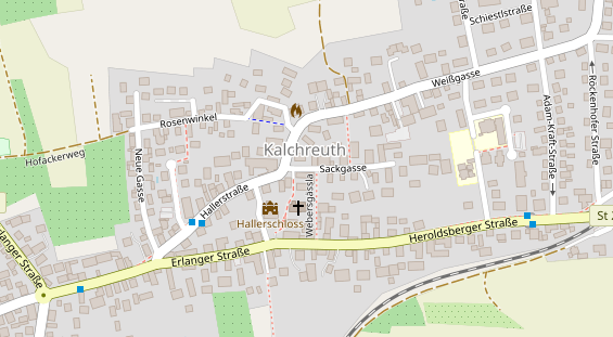 Pension auf Satellitenbild