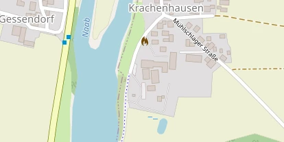 Pension auf Satellitenbild