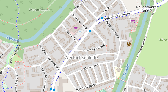 Pension auf Satellitenbild