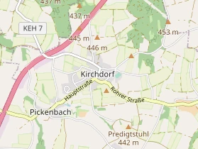Pension auf Karte