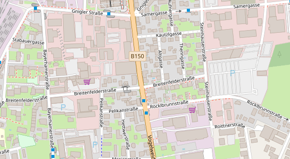 Pension auf Satellitenbild