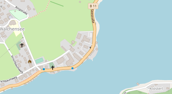 Pension auf Satellitenbild