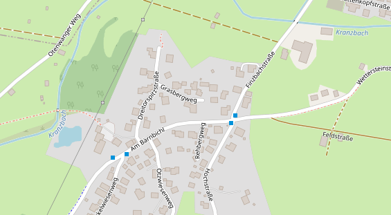 Pension auf Satellitenbild