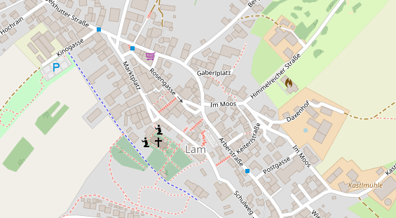 Pension auf Satellitenbild