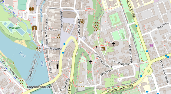 Pension auf Satellitenbild